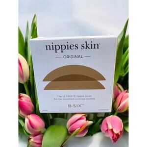 NEW Nippies Skin B-Six Original Ultimate Nipple Covers, Sz:S/M  Caramel 1pr